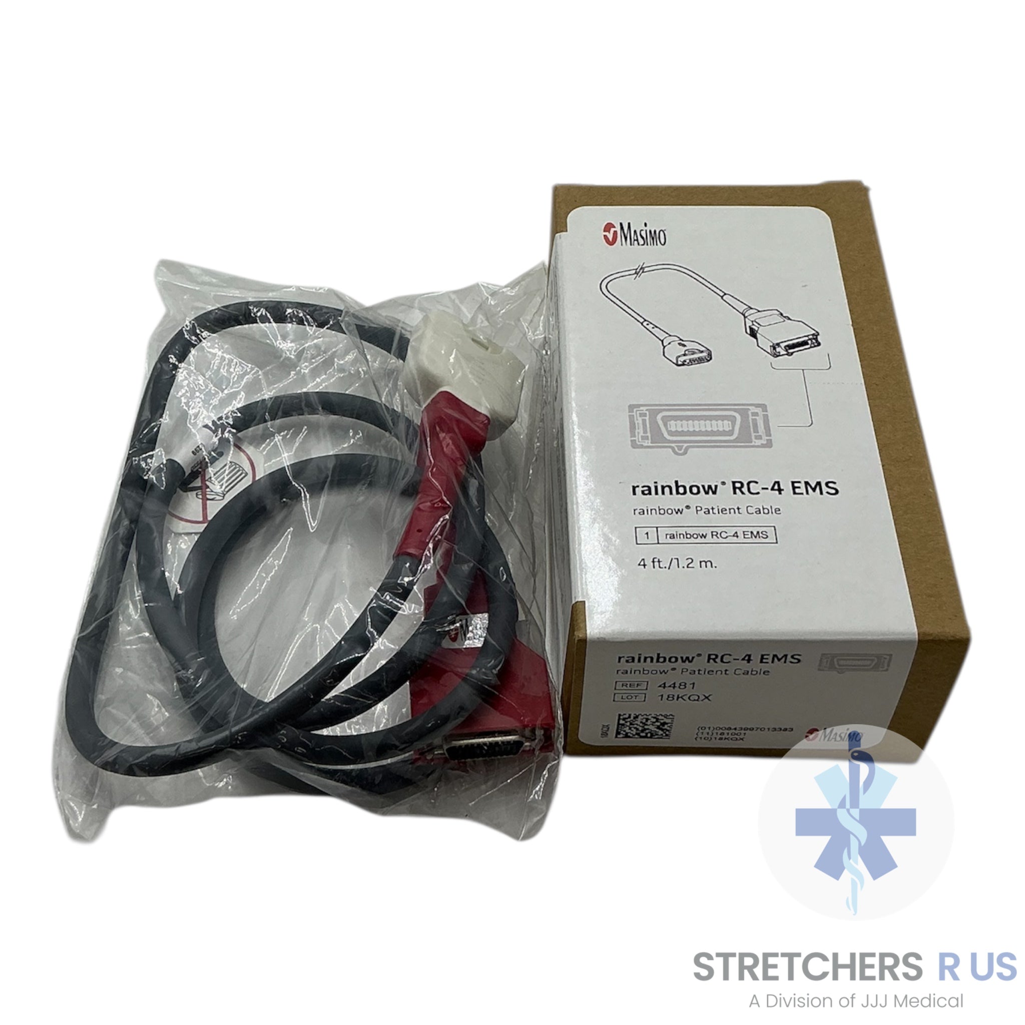Masimo M-LNCS EMS SpO₂ Patient Cable – 4 ft