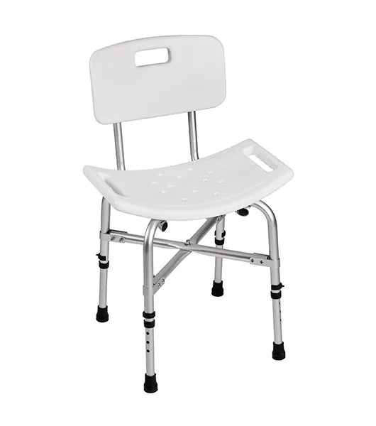 Medacure BB500 Bariatric Deluxe Shower and Tub Chair with Back Rest | 500 lb Weight Capacity