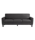 MedaCure HC-S3S Hamilton Collection Common Area 3 Seat Sofa | Beige, Grey & Steel Colors