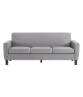 MedaCure HC-S3S Hamilton Collection Common Area 3 Seat Sofa | Beige, Grey & Steel Colors