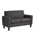 MedaCure HC-LS2S Hamilton Collection Common Area Love Seat | Beige, Grey & Steel Colors