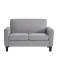 MedaCure HC-LS2S Hamilton Collection Common Area Love Seat | Beige, Grey & Steel Colors