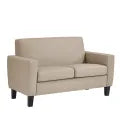 MedaCure HC-LS2S Hamilton Collection Common Area Love Seat | Beige, Grey & Steel Colors