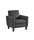 MedaCure HC-LC1S Hamilton Collection Common Area Lounge Chair | Beige, Grey & Steel Colors