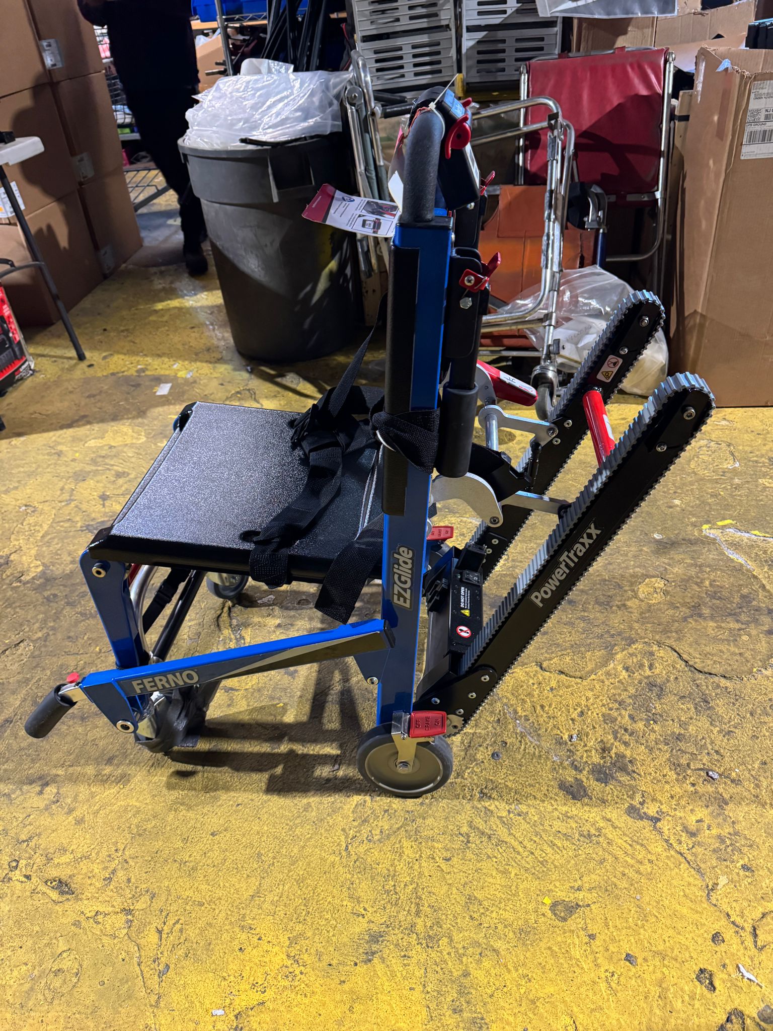 Ferno Washington EZ Glide 59T Stair Chair w PowerTraxx New