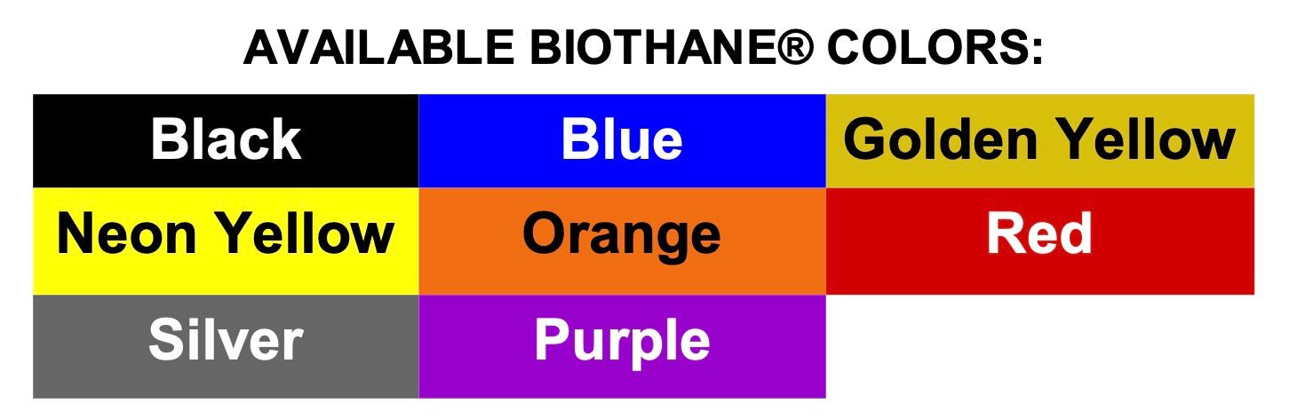 BioThane® G1 2 - Piece Restraint Strap with Metal Buckle & Metal Loop, 5FT - CASE OF 24 - stretcher straps - Stretchers R Us