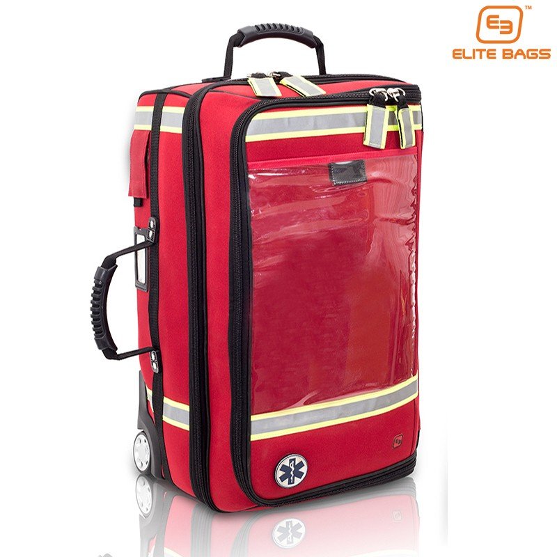 Elite Bags EB02.025 Emerair's Oxygen Delivery Trolley Backpack | Red Color Option - Oxygen Bags - Stretchers R Us