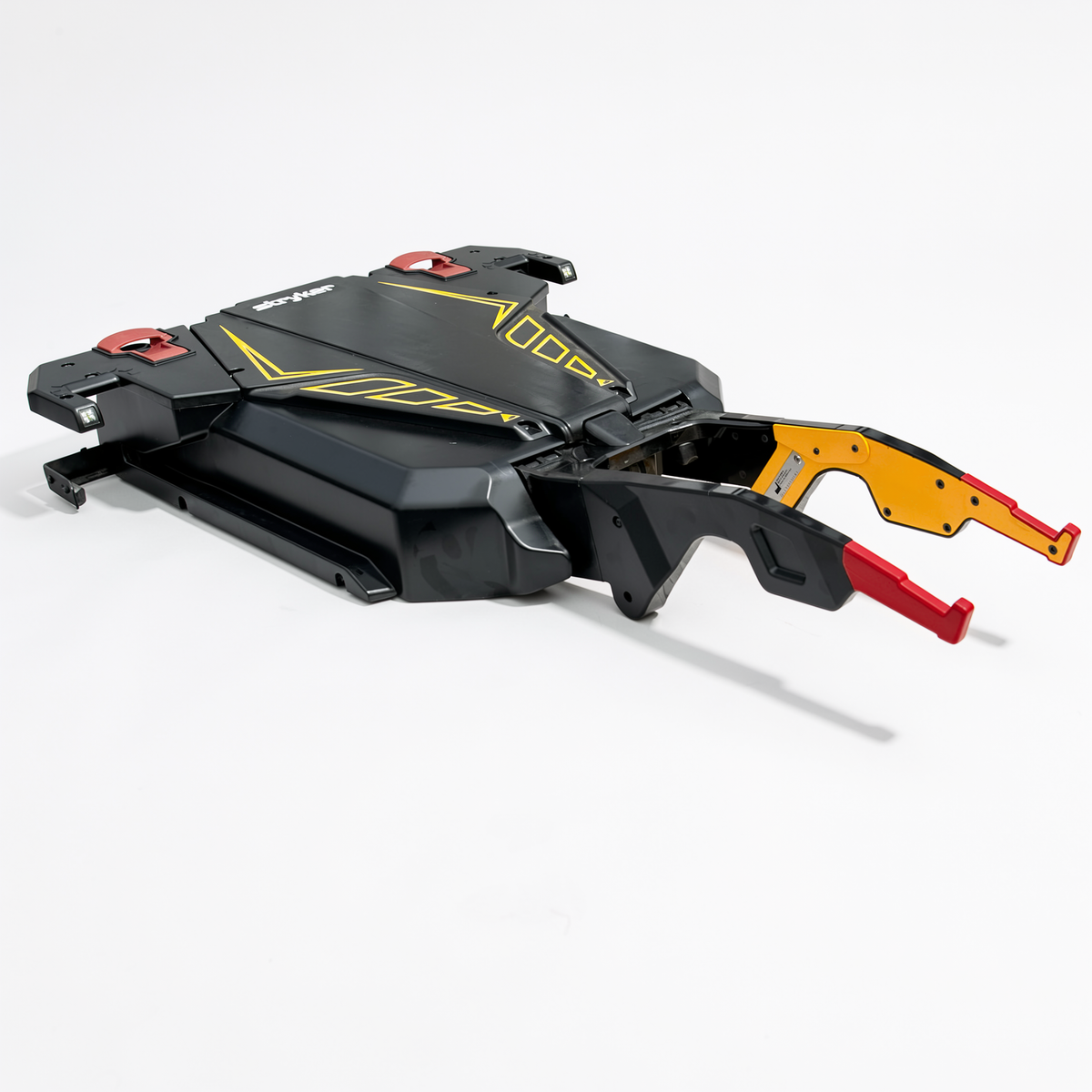 Stryker Power-LOAD 6390 powered cot fastener system, angled view