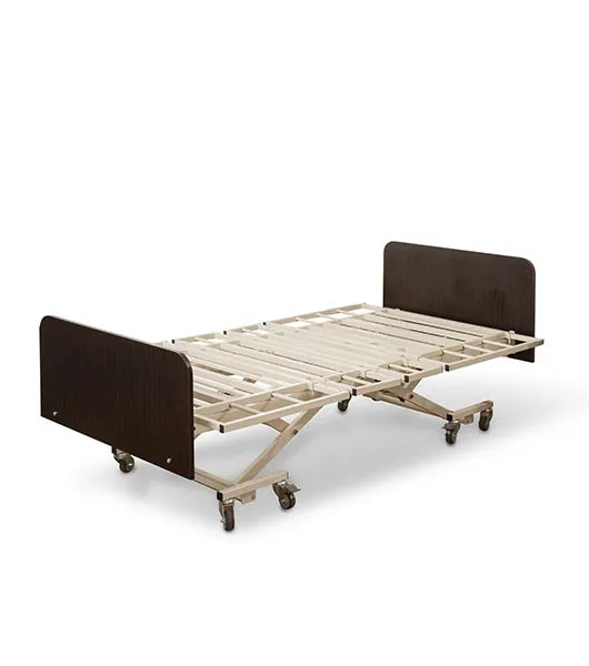 Medacure LX-BARI-CLS | Lincoln Expandable Bariatric | Long Term Care Bed Frame with Central Locking System | Custom Finish & Rail Options