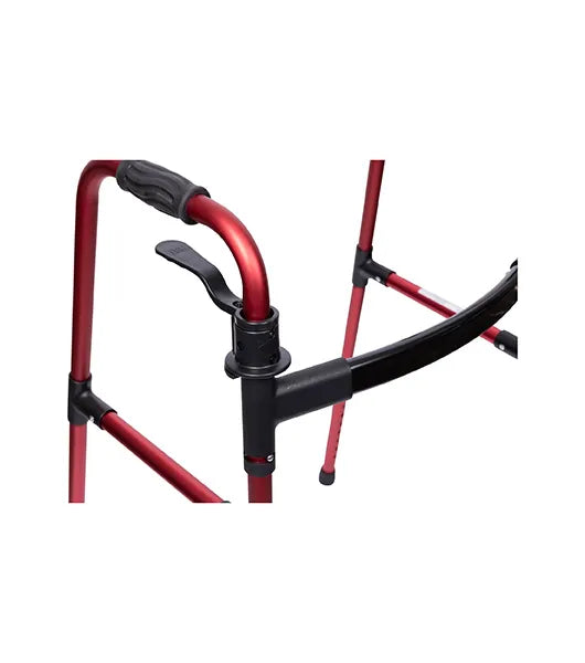 Medacure Lightweight Adult Paddle Walker with 5" Wheels | AW5WP-BLK, AW5WP-BLU, AW5WP-GRN, AW5WP-RED | Multiple Color Options Available
