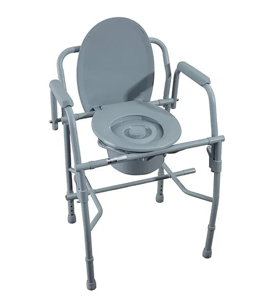 Medacure CB300-DA Drop Arm Folding Commode | 300 lb Weight Capacity