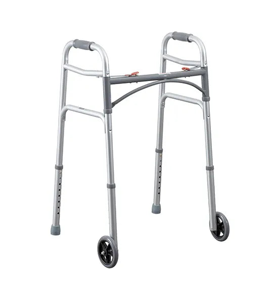 Medacure Junior 2-Button Folding Walker | JWNW, JW5W | Standard & 5" Wheel Models Available