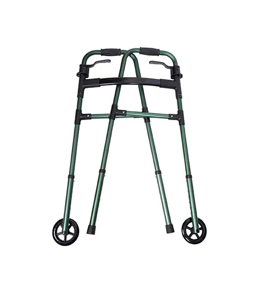 Medacure Lightweight Adult Paddle Walker with 5" Wheels | AW5WP-BLK, AW5WP-BLU, AW5WP-GRN, AW5WP-RED | Multiple Color Options Available