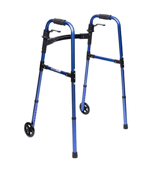 Medacure Lightweight Adult Paddle Walker with 5" Wheels | AW5WP-BLK, AW5WP-BLU, AW5WP-GRN, AW5WP-RED | Multiple Color Options Available