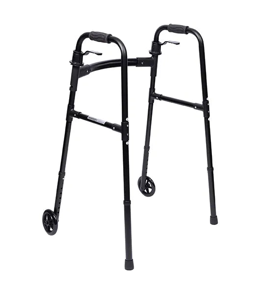 Medacure Lightweight Adult Paddle Walker with 5" Wheels | AW5WP-BLK, AW5WP-BLU, AW5WP-GRN, AW5WP-RED | Multiple Color Options Available