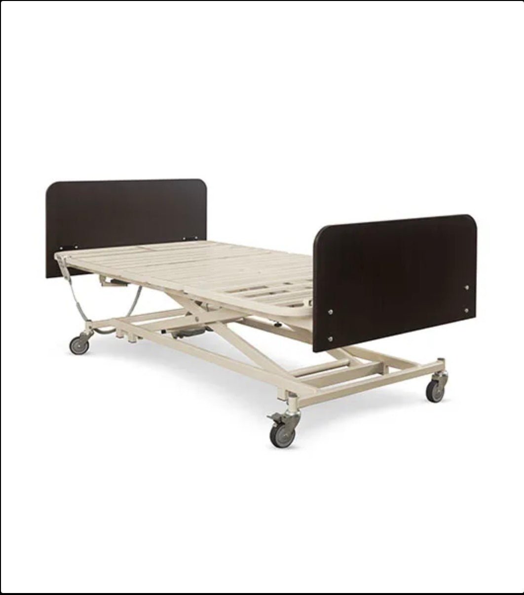 Medacure American Spirit ULB42 Ultra - Low 42″ Fixed Width | Long Term Care Bed Frame | Custom Finish & Rail Options - Long Term Care Bed - Stretchers R Us