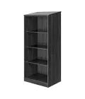 MedaCure BF-WR3-30 Serenica Collection Behavioral Health 3 Shelf Wardrobe | 30" Wide | Mahogany, Maple, Cherry & Coastal Grey Finishes - Wardrobes - Stretchers R Us