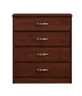 MedaCure CC-CH4D Contemporary Collection 4 Drawer Chest | Coastal Grey, Cherry & Mahogany Finishes - Chest Drawers - Stretchers R Us