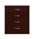 MedaCure CC-CH4D Contemporary Collection 4 Drawer Chest | Coastal Grey, Cherry & Mahogany Finishes - Chest Drawers - Stretchers R Us