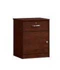 MedaCure CC-NS1D Contemporary Collection 1 Drawer Nightstand | Coastal Grey, Cherry & Mahogany Finishes - Night Stands - Stretchers R Us