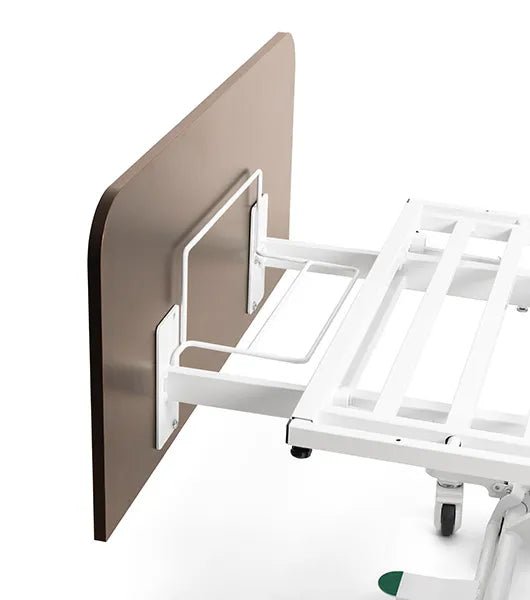 Medacure DLX600 - CLS | Deluxe Expandable Bariatric Low Bed with Cardiac Comfort Chair | Custom Finish & Rail Options - Long Term Care Bed - Stretchers R Us