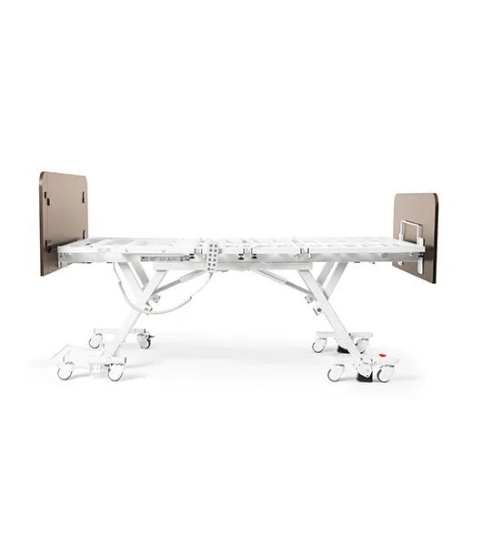 Medacure DLX600 - CLS | Deluxe Expandable Bariatric Low Bed with Cardiac Comfort Chair | Custom Finish & Rail Options - Long Term Care Bed - Stretchers R Us