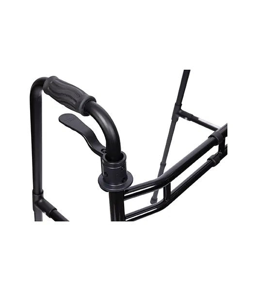 Medacure Expandable Adult Paddle Walker with 5" Wheels | AW5WEX-BLK | Adjustable Width Mobility Walker - Expandable Walkers - Stretchers R Us
