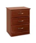 MedaCure HC-BSC3D Hamilton Collection 3 Drawer Bedside Cabinet | Cherry, Mahogany & Maple Finishes - Bedside Cabinets - Stretchers R Us