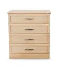 MedaCure HC-CH4D Hamilton Collection 4 Drawer Chest | Cherry, Mahogany & Maple Finishes - Chest Drawers - Stretchers R Us