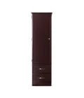 MedaCure HC-WR1D2D Hamilton Collection Wardrobe | 1 Door, 2 Drawer | Mahogany, Cherry & Maple Finishes - Wardrobes - Stretchers R Us