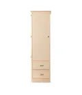 MedaCure HC-WR1D2D Hamilton Collection Wardrobe | 1 Door, 2 Drawer | Mahogany, Cherry & Maple Finishes - Wardrobes - Stretchers R Us
