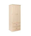MedaCure HC-WR2D2D Hamilton Collection Wardrobe | 2 Door, 2 Drawer | Mahogany, Cherry & Maple Finishes - Wardrobes - Stretchers R Us