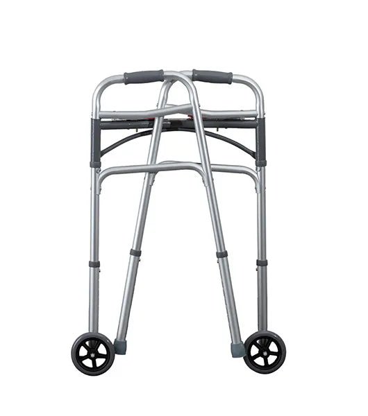 Medacure Junior 2-Button Folding Walker | JWNW, JW5W | Standard & 5" Wheel Models Available - Junior Walkers - Stretchers R Us