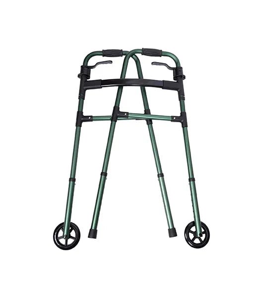 Medacure Lightweight Adult Paddle Walker with 5" Wheels | AW5WP-BLK, AW5WP-BLU, AW5WP-GRN, AW5WP-RED | Multiple Color Options Available - Lightweight Walkers - Stretchers R Us
