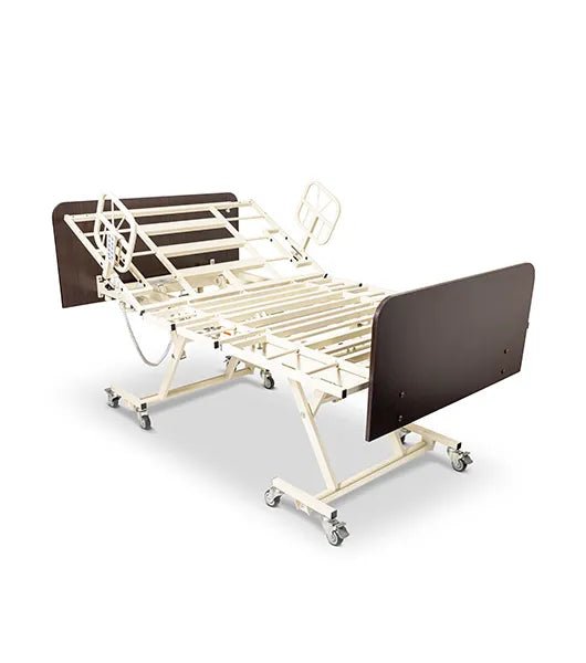 Medacure LX - BARI - 9 | Lincoln Expandable Bariatric Ultra - Low 9″ | Long Term Care Bed Frame | Custom Finish & Rail Options - Long Term Care Bed - Stretchers R Us