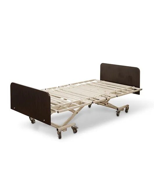 Medacure LX - BARI - 9 | Lincoln Expandable Bariatric Ultra - Low 9″ | Long Term Care Bed Frame | Custom Finish & Rail Options - Long Term Care Bed - Stretchers R Us