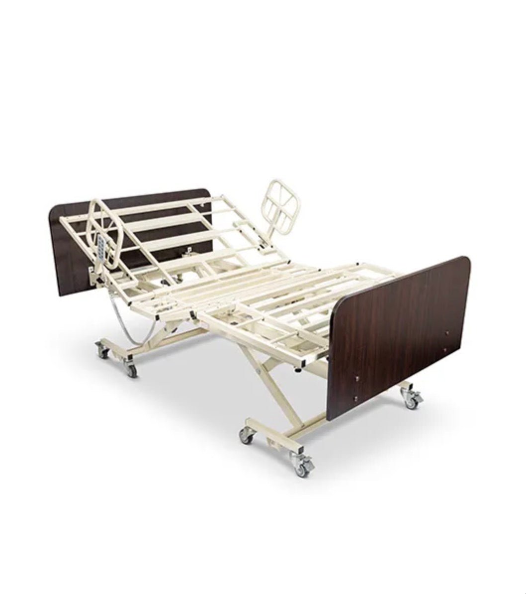 Medacure LX - BARI Lincoln Expandable Bariatric | Long Term Care Bed Frame | Custom Finish & Rail Options - Long Term Care Bed - Stretchers R Us