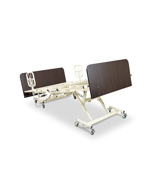 Medacure LX - BARI Lincoln Expandable Bariatric | Long Term Care Bed Frame | Custom Finish & Rail Options - Long Term Care Bed - Stretchers R Us