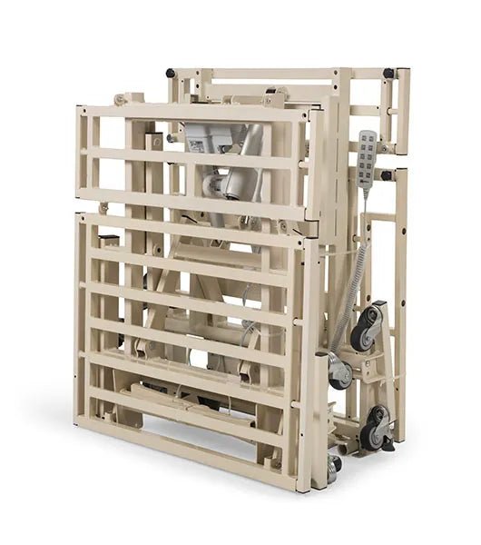 Medacure LX - BARI - SF | Lincoln Expandable Bariatric Bed Frame | Split Frame Design | Custom Finish & Rail Options - Long Term Care Bed - Stretchers R Us