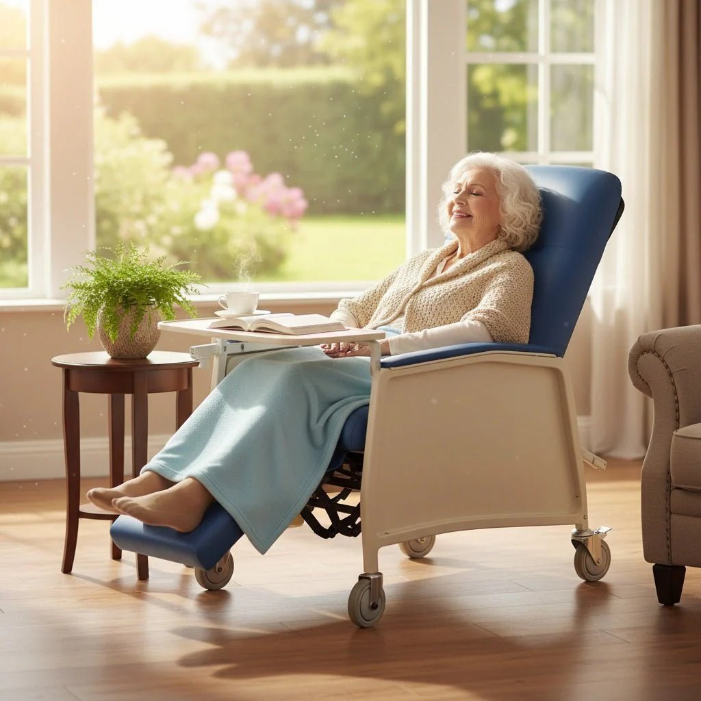 Medacure Reclining Geri Chair | GC250 & GC500 Models Available | 250 lb & 500 lb Weight Capacity Options - Recliners - Stretchers R Us