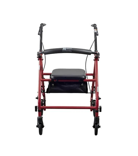 Medacure Steel Rollator with 6" Wheels | R300-6-KD-BLK, R300-6-KD-BLU, R300-6-KD-RED | Multiple Color Options Available - Rollators - Stretchers R Us