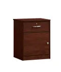 MedaCure CC-NS1D Contemporary Collection 1 Drawer Nightstand | Coastal Grey, Cherry & Mahogany Finishes
