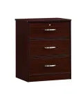 MedaCure CC-BSC3D Contemporary Collection 3 Drawer Bedside Cabinet | Coastal Grey, Cherry & Mahogany Finishes