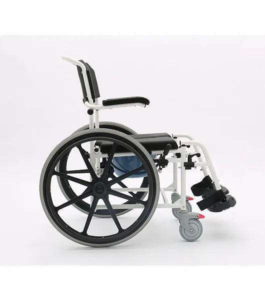 Medacure SC350 Rolling Shower Wheelchair with Commode | 350 lb Weight Capacity