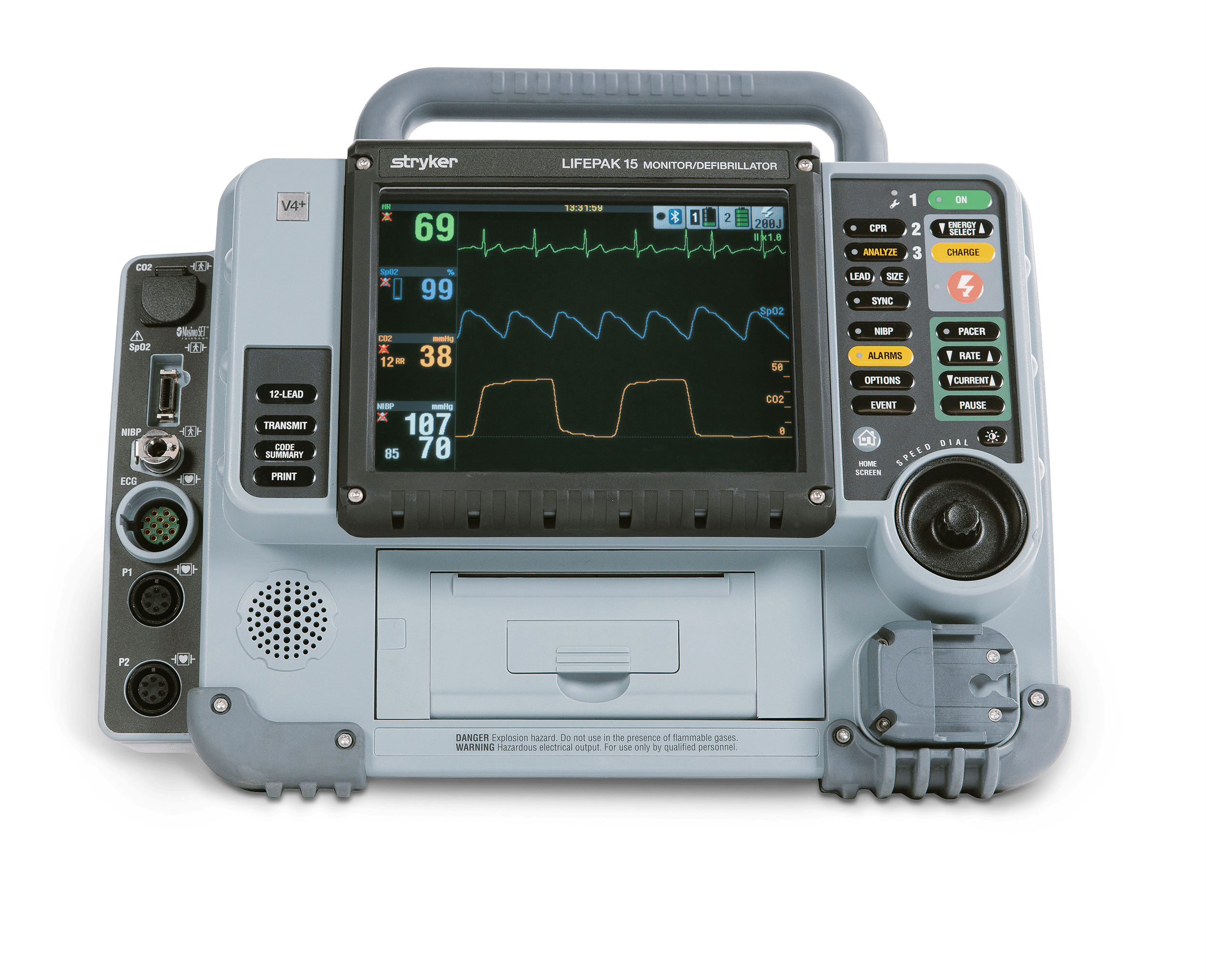 Physio - Control LIFEPAK15 Monitor / Defibrillator V4 - Refurbished - JJJ Medical
