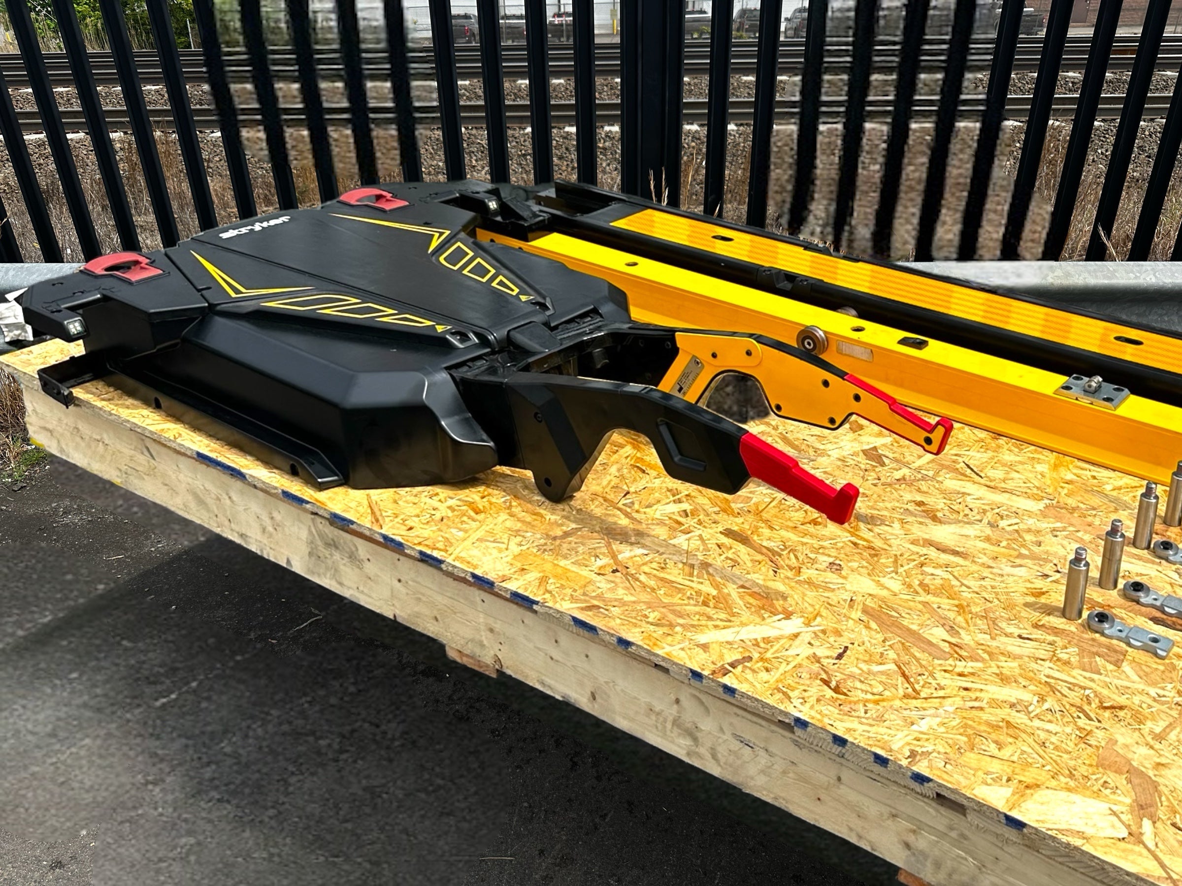 Stryker Power Load Cot Fastener System Model 6390 (Complete With Floor Plate) - Stryker - JJJ Medical