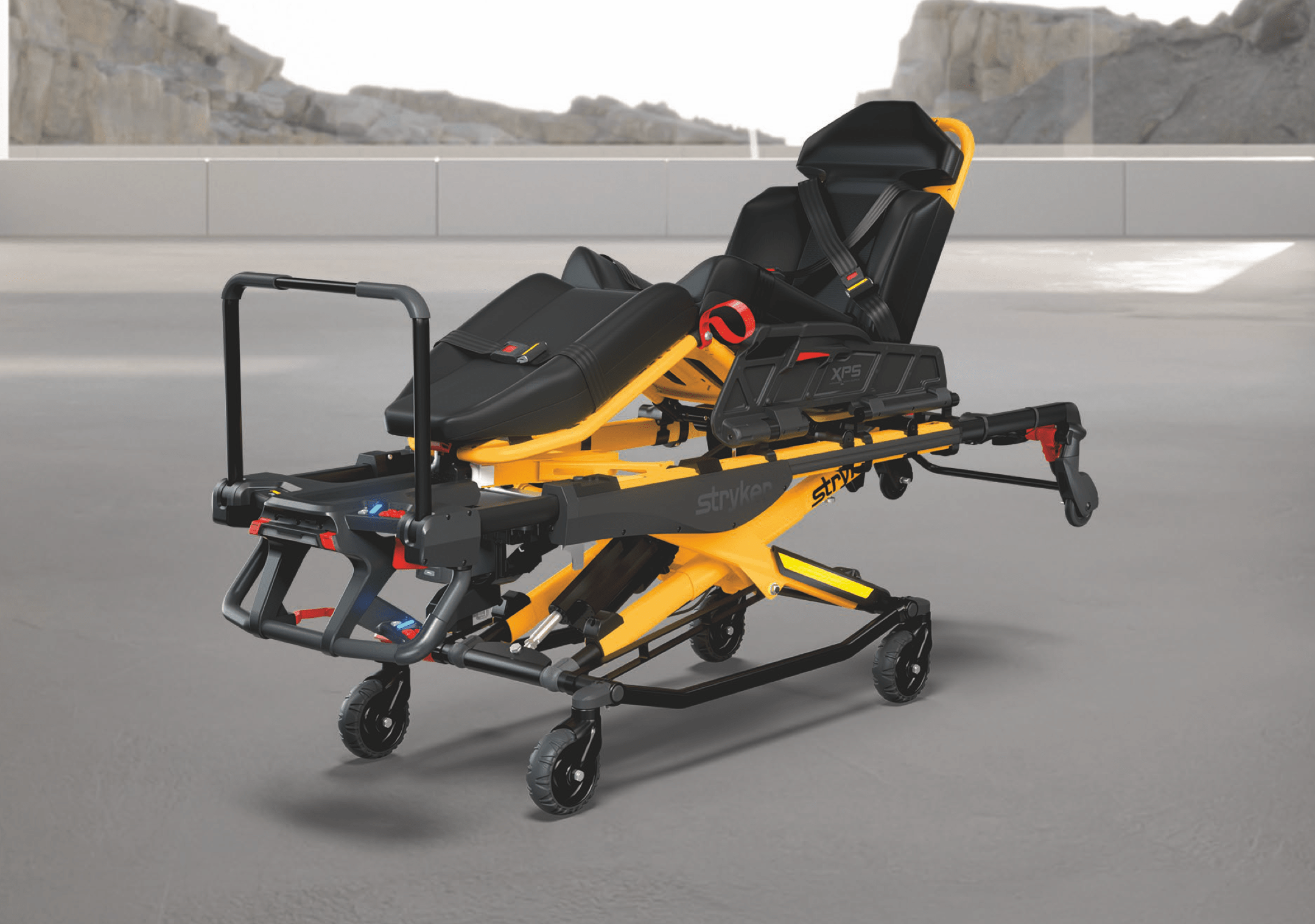 Stryker Power - PRO 2 (6507) Powered Ambulance Cot – Includes XPS – 700 lb Capacity - JJJ Medical