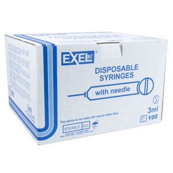 Luer-Lock Syringe & Needle 3mL, 23G x 1 1000/Case