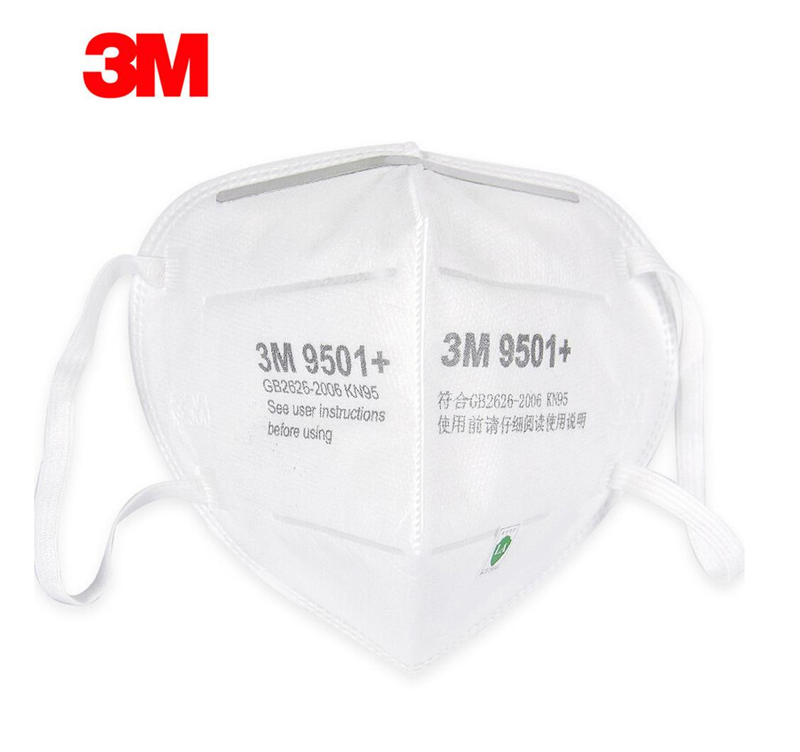 3M KN95 9501 + Face Mask 50/Bag CDC Appendix A Approved KN9501