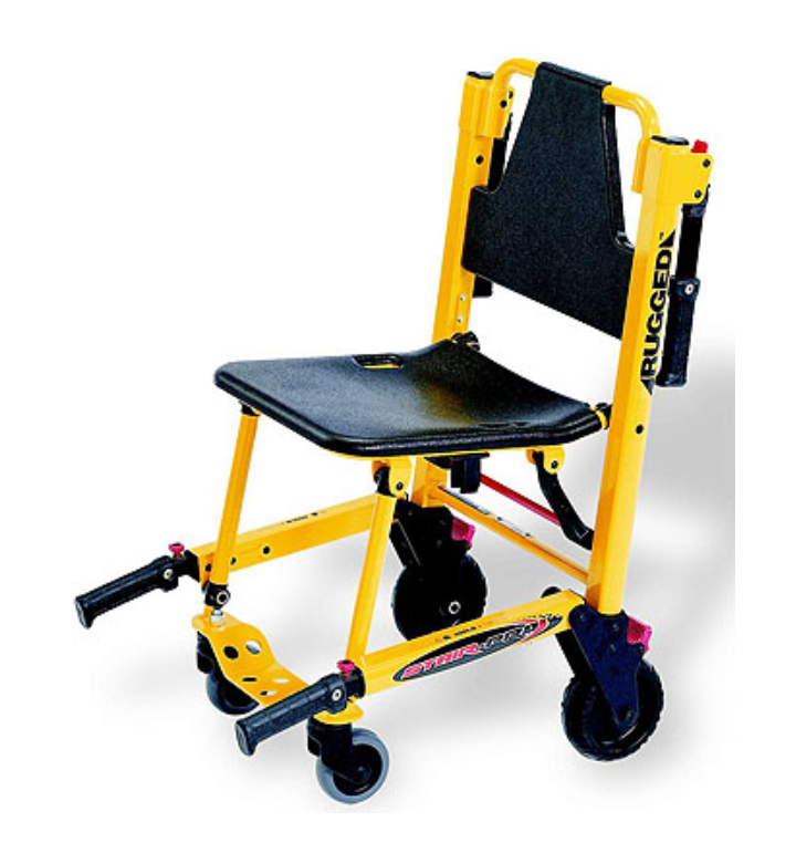 Stryker 6251 Stair Chair Pro 500 LBS Capacity With Front Guide Wheels | Refurbished STR6251